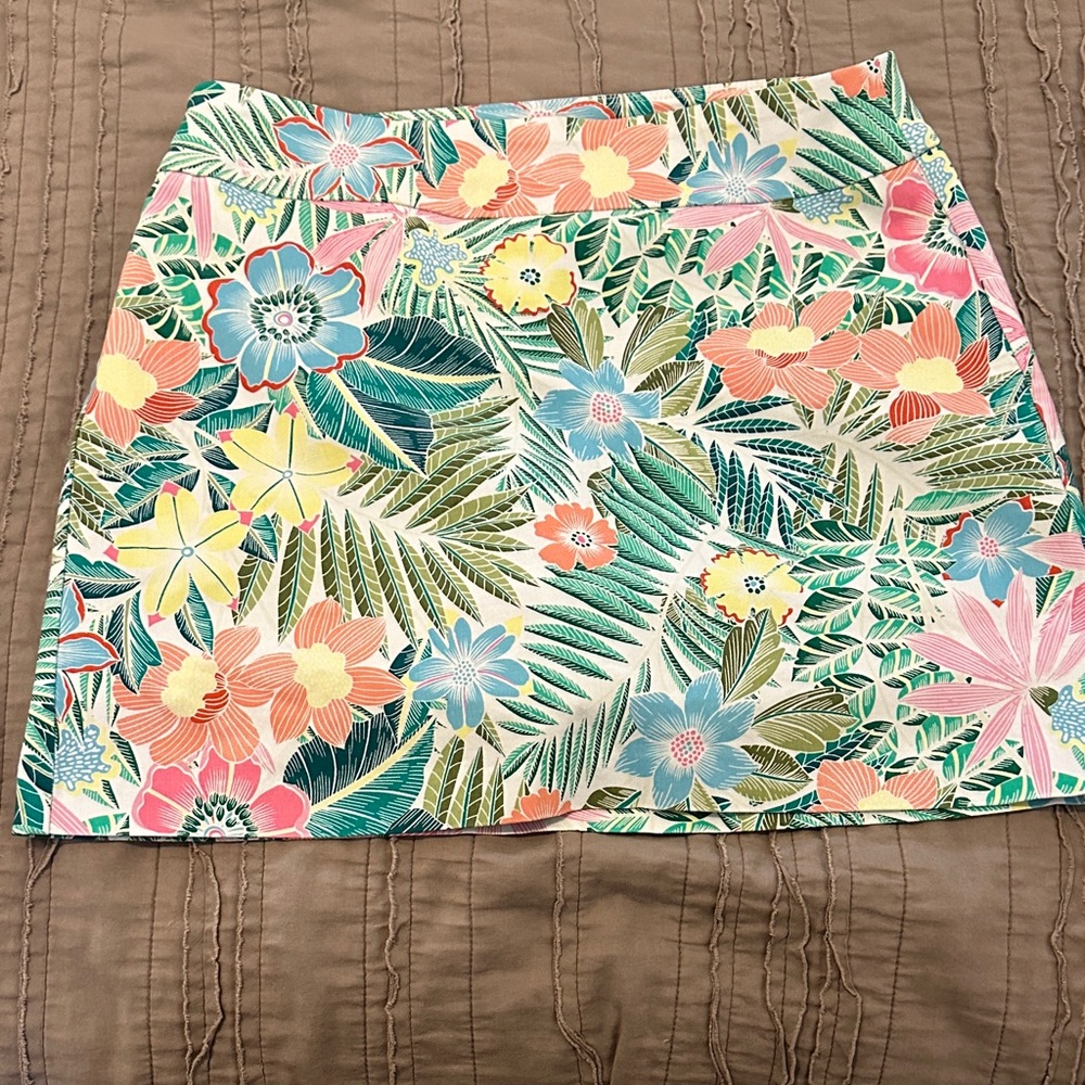 Versona Colorful Floral Mini Skort new condition